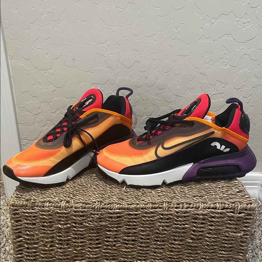 Nike Air Max 2090 Black and Orange Sneakers